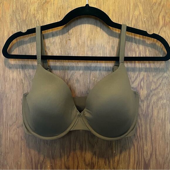 NWT Skims Fits Everybody‎ Scoop Plunge Bra Espresso 44DD Brown - Picture 1 of 5